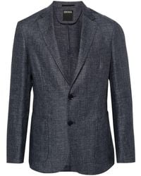 Zegna - Single-breasted Notched-lapels Blazer - Lyst