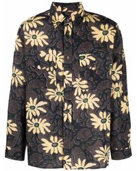 Nanushka - Floral Print Shirt Jacket - Lyst