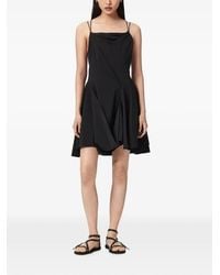AllSaints - Claire Draped Mini Dress - Lyst