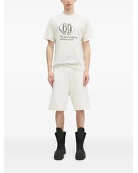 Aries - Premium Aged Temple Logo-Print Shorts - Lyst