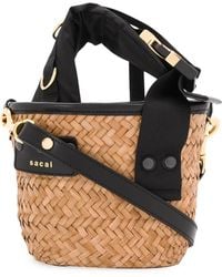 Sacai - Paglia Mini Basket Bag - Lyst