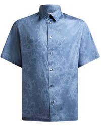 Etro - Katoenen Overhemd Met Paisley-Print - Lyst