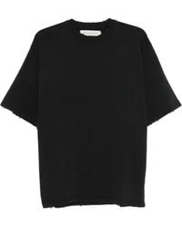 Stay Human On Earth - T-Shirt mit ausgefransten Kanten - Lyst