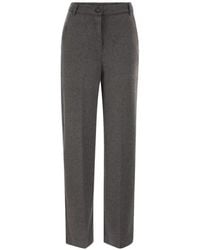 Weekend by Maxmara - Stretch-Jersey Straight-Leg Trousers - Lyst