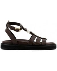 Toral Shoes - Naxos Stud-Embellished Flat Sandals - Lyst
