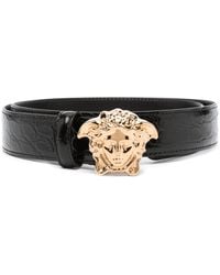 Versace - Medusa Head-motif Leather Belt - Lyst