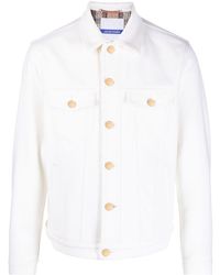 Jacob Cohen - Logo-patch Button-up Jacket - Lyst