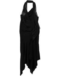 Junya Watanabe - Asymmetrische Jurk Met Kanten Vlak - Lyst