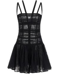 Giovanni bedin - Robe Courte À Empiècements En Dentelle - Lyst