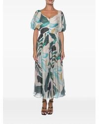 Ted Baker - Moyla Printed Puff-Sleeve Dress - Lyst