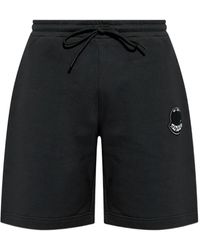 Moncler - Short De Sport À Logo Brodé - Lyst