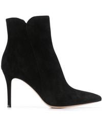 Gianvito Rossi - Levy 85Mm Suede Ankle Boots - Lyst