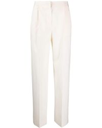 Lardini - High-waisted Tailored Trousers - Lyst