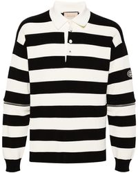 Gucci - Catwalk Look 50 Striped Knitted Polo Shirt - Lyst
