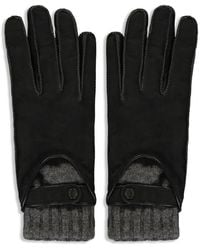 Moorer - Knitted Leather Gloves - Lyst