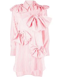 Viktor & Rolf - Robe-Chemise Bow-Terfly À Rayures - Lyst