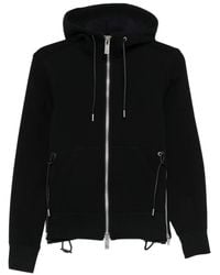 Sacai - Cotton Zipped Hoodie - Lyst