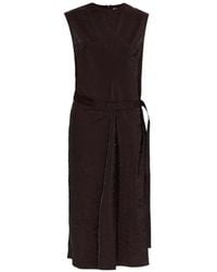 Studio Nicholson - Verve Tie Belt Midi Dress - Lyst