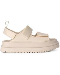 UGG - Goldenglow Glossy Sparkles Touch-Strap Platform Flat Sandals - Lyst