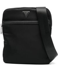 Guess - Logo-Plaque Messenger Bag - Lyst