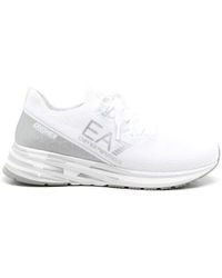 EA7 - Logo-print Low-top Sneakers - Lyst