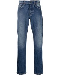 Ami Paris - Halbhohe Slim-Fit-Jeans - Lyst