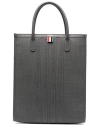 Thom Browne - 4-bar-stripes Vertical Tote Bag - Lyst