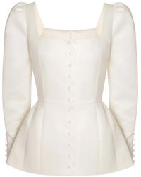 POST MERIDIEM - Square-Neck Top - Lyst