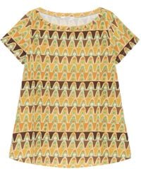 Maliparmi - Geometric-Print T-Shirt - Lyst