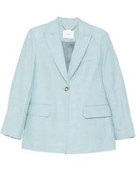 JOSEPH - Linnen Blazer - Lyst