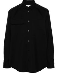 Jil Sander - Gabardine Virgin Wool Shirt - Lyst