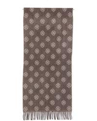 GANT - Monogram-Print Wool Scarf - Lyst