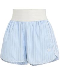 adidas - Short En Popeline À 3 Bandes Signature - Lyst