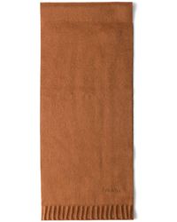 Prada - Logo-Embroidered Cashmere Scarf - Lyst