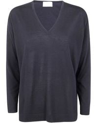 Drumohr - V-Neck Wool Sweater - Lyst
