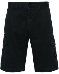 Stone Island - Compass-Badge Cargo Shorts - Lyst