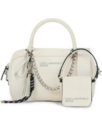 KARL LAGERFELD - Charm-Embellished Tote Bag - Lyst