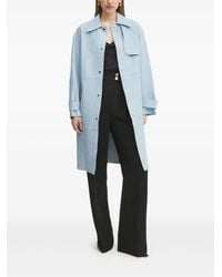 BOSS - レザー トレンチコート - Lyst