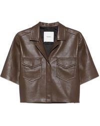 Nanushka - Maisie Blouse Met Opgestikte Zak - Lyst