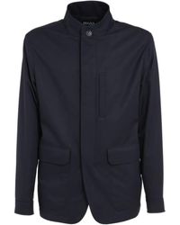 ZEGNA - Stehkragen-Jacke mit aufgesetzten Taschen - Lyst
