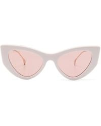 Gucci - Double G Cat-Eye Sunglasses - Lyst