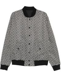 Balmain - Omkeerbaar Bomberjack Met Patroon - Lyst