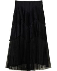 Twinset - Pleated Tiered Skirt - Lyst