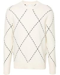 Eleventy - Diamond-Pattern Sweater - Lyst