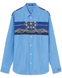 Versace - Camicia Nautical a righe - Lyst