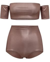 ALESSANDRO VIGILANTE - Shiny Bikini Set - Lyst