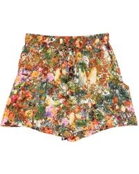 Osklen - Pantalones Cortos Con Cordón Y Estampado Floral - Lyst