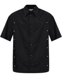 Off-White c/o Virgil Abloh - Logo-Print Short-Sleeve Shirt - Lyst