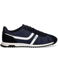 BOSS - Logo Trainers With Faux Suede Trims - Lyst