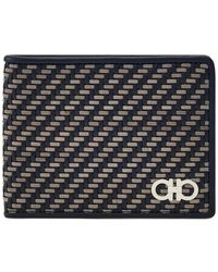 Ferragamo - Wallet With Lattice - Lyst